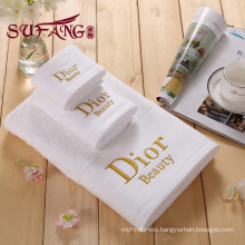 Platinum satin towel 100% cotton towel hotel towel Embroidery towel customized towel